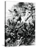 WW1 - Troops in Trench Warfare in Verdun, France-Paul Thiriat-Stretched Canvas
