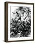 WW1 - Troops in Trench Warfare in Verdun, France-Paul Thiriat-Framed Art Print