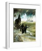 WW1 U-Boat-Neville Dear-Framed Giclee Print