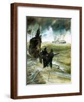 WW1 U-Boat-Neville Dear-Framed Giclee Print