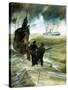 WW1 U-Boat-Neville Dear-Stretched Canvas