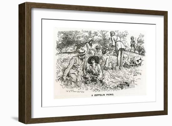 WW1 - Well-Prepared Picnickers-F^h^ Townsend-Framed Giclee Print