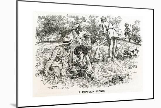 WW1 - Well-Prepared Picnickers-F^h^ Townsend-Mounted Giclee Print