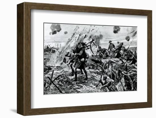 WW1 - Western Front - Highlanders at Longueval, France, 1916-null-Framed Photographic Print