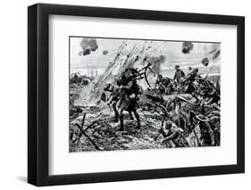 WW1 - Western Front - Highlanders at Longueval, France, 1916-null-Framed Photographic Print