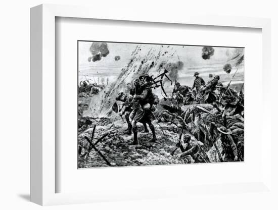 WW1 - Western Front - Highlanders at Longueval, France, 1916-null-Framed Photographic Print