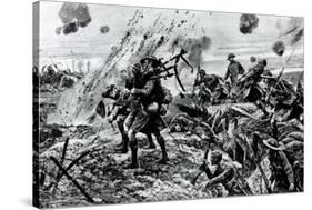 WW1 - Western Front - Highlanders at Longueval, France, 1916-null-Stretched Canvas