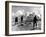 WW2 British Soldiers on Libyan Frontier 1941 Advancing Through a Smoke Screen-null-Framed Premium Photographic Print
