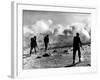 WW2 British Soldiers on Libyan Frontier 1941 Advancing Through a Smoke Screen-null-Framed Photographic Print