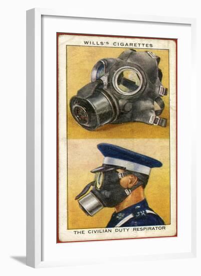 WW2 Gas Masks-null-Framed Art Print