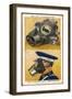 WW2 Gas Masks-null-Framed Art Print