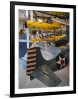 WW2 Naval Aviation and F4F Fighter, National Naval Aviation Museum, Pensacola, Florida, USA-Walter Bibikow-Framed Photographic Print