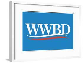 WWBD? - Baby Blue-null-Framed Poster