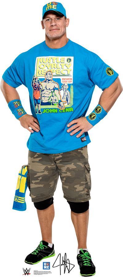 WWE - John Cena Light Blue Shirt Lifesize Cardboard Cutout' Cardboard  Cutouts | AllPosters.com