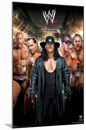 WWE - Superstars-null-Mounted Poster