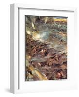 WWI, 1914, Mons, Red Book-Cyrus Cuneo-Framed Art Print