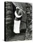 WWI, AEF Army Nurse Wearing Gas Mask-Science Source-Stretched Canvas