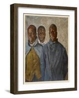 WWI African Soldiers-Theodor Baumgartner-Framed Art Print