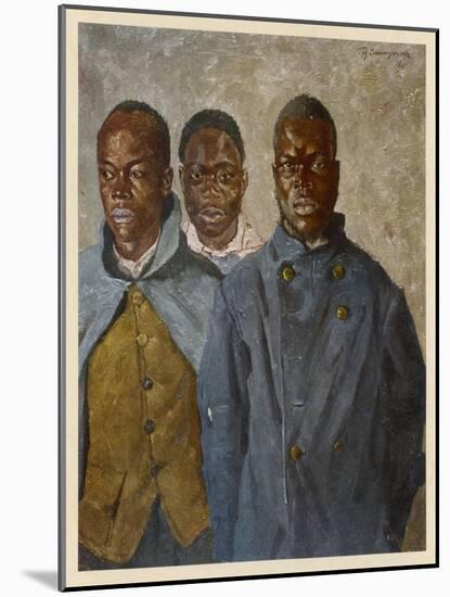 WWI African Soldiers-Theodor Baumgartner-Mounted Art Print