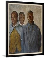 WWI African Soldiers-Theodor Baumgartner-Framed Art Print