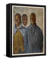 WWI African Soldiers-Theodor Baumgartner-Framed Stretched Canvas