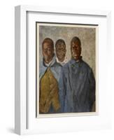 WWI African Soldiers-Theodor Baumgartner-Framed Art Print