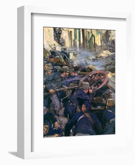 WWI, Belgian Resistance-Cyrus Cuneo-Framed Art Print