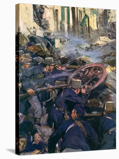WWI, Belgian Resistance-Cyrus Cuneo-Stretched Canvas