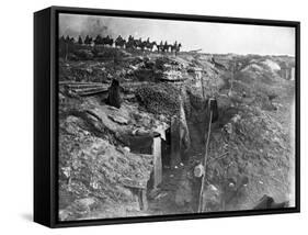 WWI, Captured British Trench-Science Source-Framed Stretched Canvas