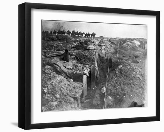 WWI, Captured British Trench-Science Source-Framed Giclee Print