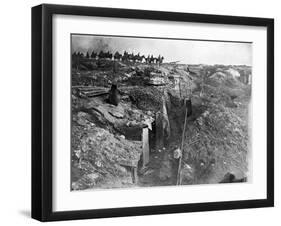 WWI, Captured British Trench-Science Source-Framed Giclee Print