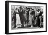 WWI, Doughboys Kiss Sweethearts Goodbye-Science Source-Framed Giclee Print