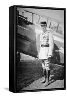 WWI French Air Ace Sous-Lieutenant Rene Fonck, Awarded Legion d'Honneur after Six Victories, 8th…-French Photographer-Framed Stretched Canvas