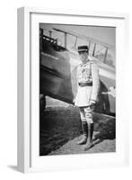 WWI French Air Ace Sous-Lieutenant Rene Fonck, Awarded Legion d'Honneur after Six Victories, 8th…-French Photographer-Framed Photographic Print