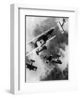 WWI, German and British Dogfight-Science Source-Framed Giclee Print