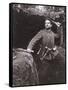 WWI German Grenadier Armed with Stick Grenades, 1915-German photographer-Framed Stretched Canvas