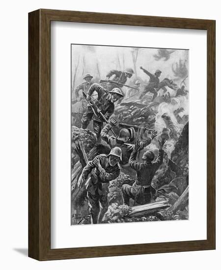 WWI, Heroic Act, Downie-Alfred Pearse-Framed Art Print