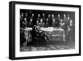 WWI, Kaiser Wilhelm II with Generals-Science Source-Framed Giclee Print