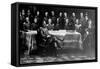 WWI, Kaiser Wilhelm II with Generals-Science Source-Framed Stretched Canvas