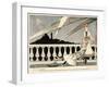 WWI, Paris Searchlights-Leo Lechavallier-Framed Art Print