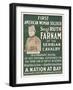 Wwi Poster for Lecture-Ruth Farnam-Framed Giclee Print