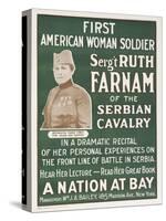 Wwi Poster for Lecture-Ruth Farnam-Stretched Canvas