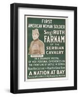 Wwi Poster for Lecture-Ruth Farnam-Framed Giclee Print