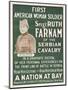 Wwi Poster for Lecture-Ruth Farnam-Mounted Giclee Print