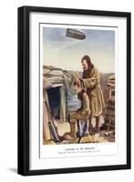 WWI Poster, Keep Yer 'Ead Still-Bruce Bairnsfather-Framed Art Print