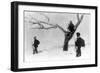 WWI, Serbian Sentinels On Guard Duty-Science Source-Framed Giclee Print