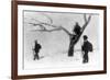 WWI, Serbian Sentinels On Guard Duty-Science Source-Framed Giclee Print