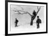 WWI, Serbian Sentinels On Guard Duty-Science Source-Framed Giclee Print