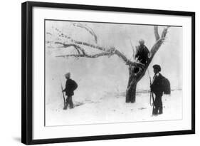 WWI, Serbian Sentinels On Guard Duty-Science Source-Framed Giclee Print