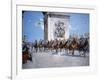 WWI Victory Parade Passing Through the Arc De Triomphe Led by French Marshals Joffre and Foch-Francois Flameng-Framed Giclee Print